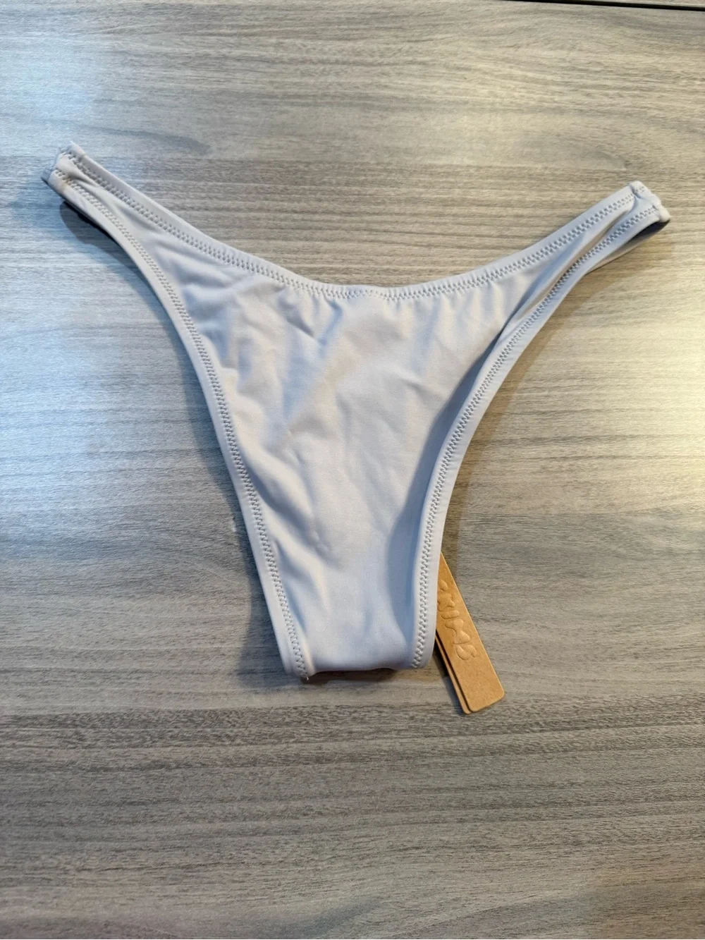 Light Gray Bikini Bottom - Minimal Cheeky Cut